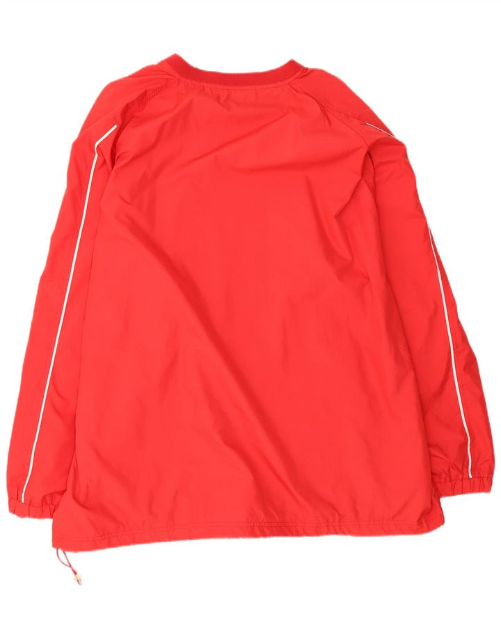 Reebok Haut de Survêtement Graphique Pull Homme 2XL Rouge Rayé Polyester Sports
