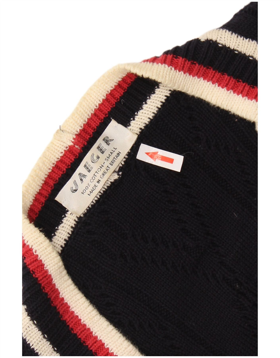 JAEGER Pull cardigan surdimensionné pour femme UK 10 Petit colorblock bleu marine