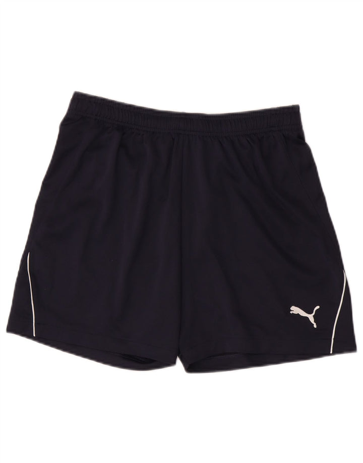 Puma Short de Sport Garçon 15-16 ans Bleu Marine Polyester