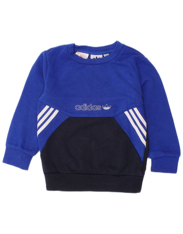 ADIDAS Sweat-shirt graphique pour bébé garçon 18-24 mois Bleu Colorblock