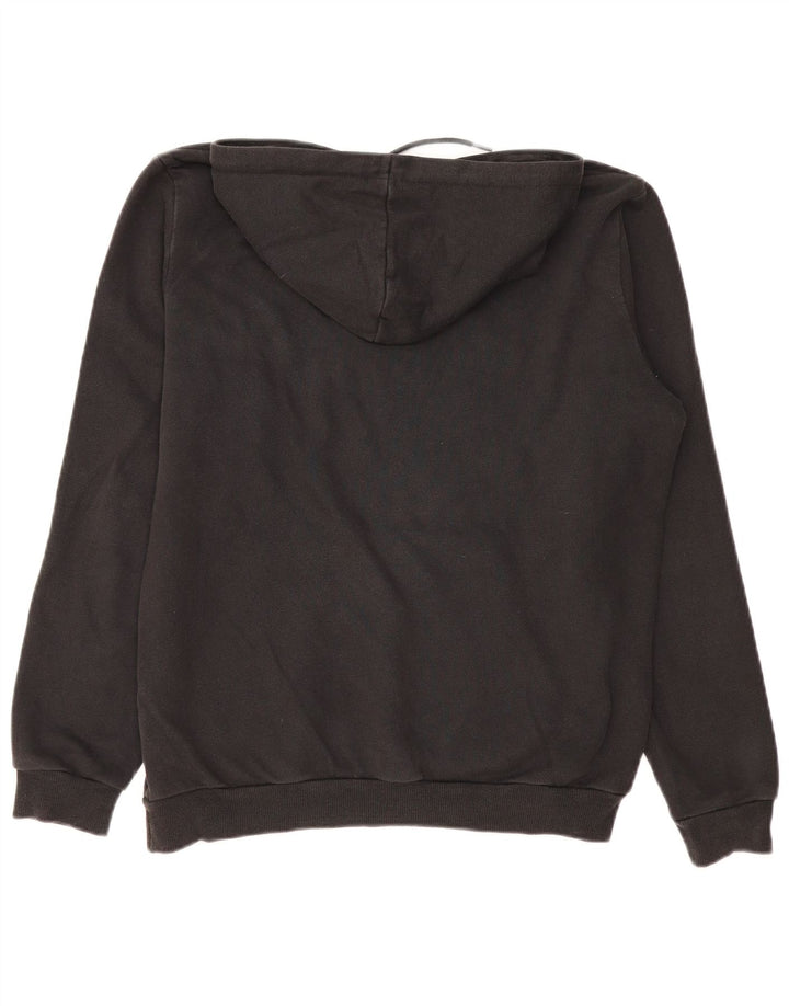 PUMA Pull à capuche graphique pour femme UK 14 Coton noir moyen