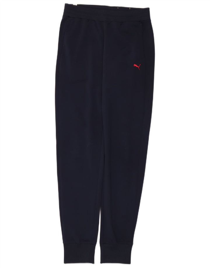 Puma Pantalon de survêtement pour femme Joggers UK 8 Small Bleu marine Polyester