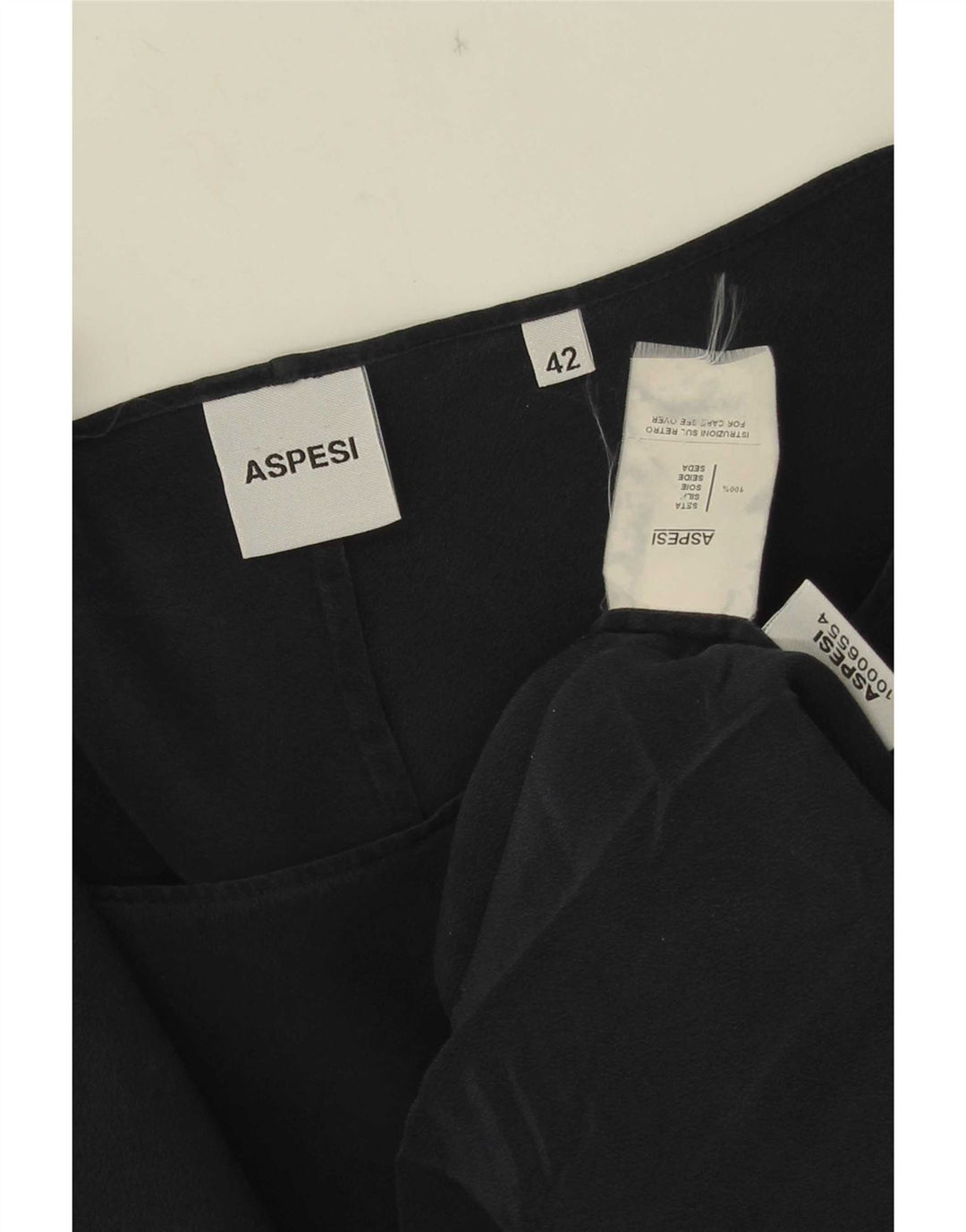Aspesi Femme Robe Fourreau IT 42 Soie Bleu Marine Moyen