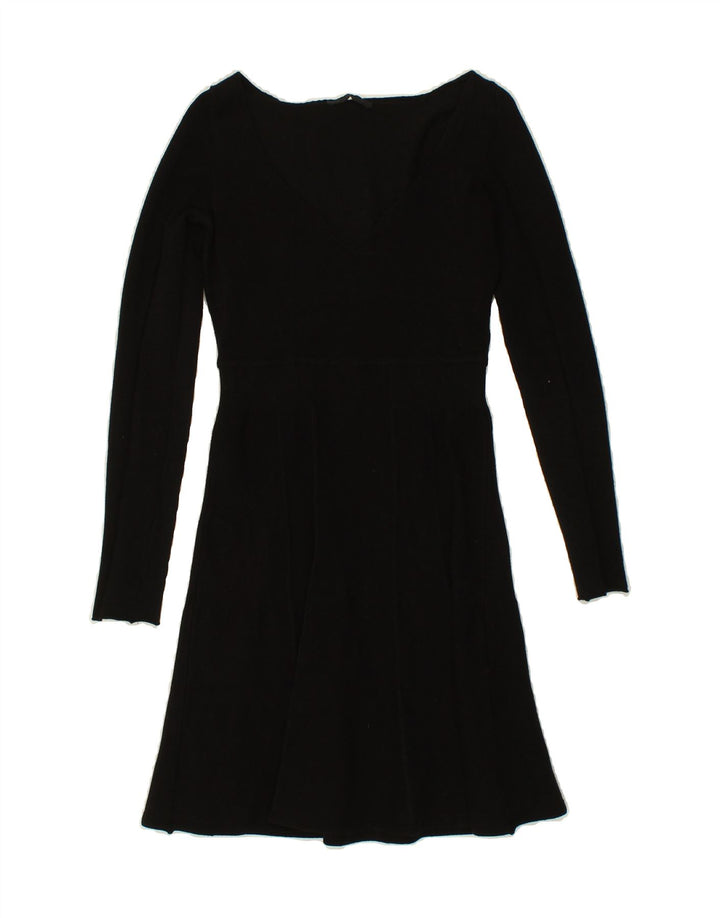 PINKO Womens A-Line Dress UK 8 Small Black Viscose Vintage Pinko and Second-Hand Pinko from Messina Hembry 