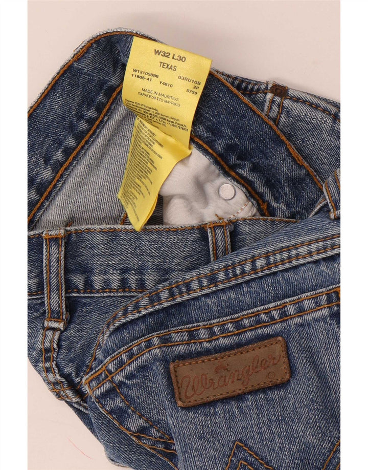 Wrangler Jean Droit Texas Homme W32 L30 Bleu Coton