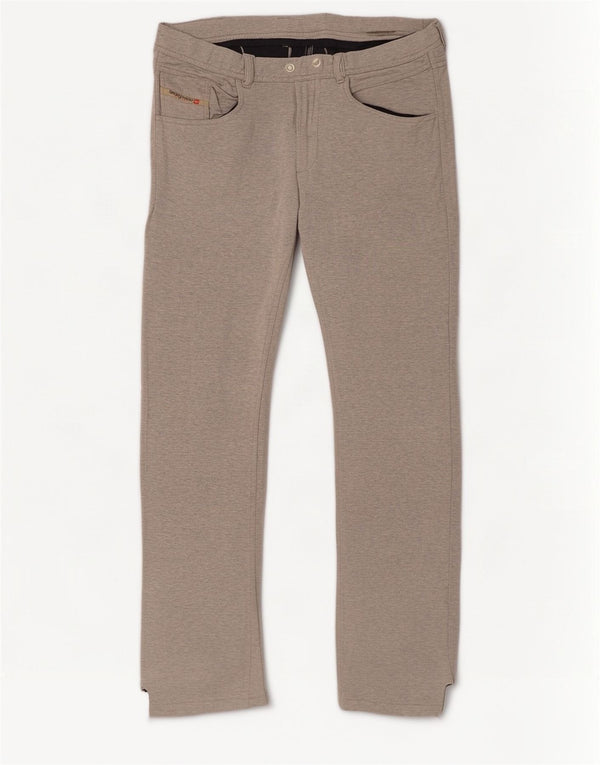 Diesel Pantalon décontracté droit pour homme Large W34 L34 Gris