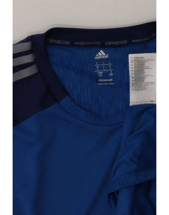 ADIDAS Hommes Climacool Débardeur Grand Bleu Colorblock Polyester