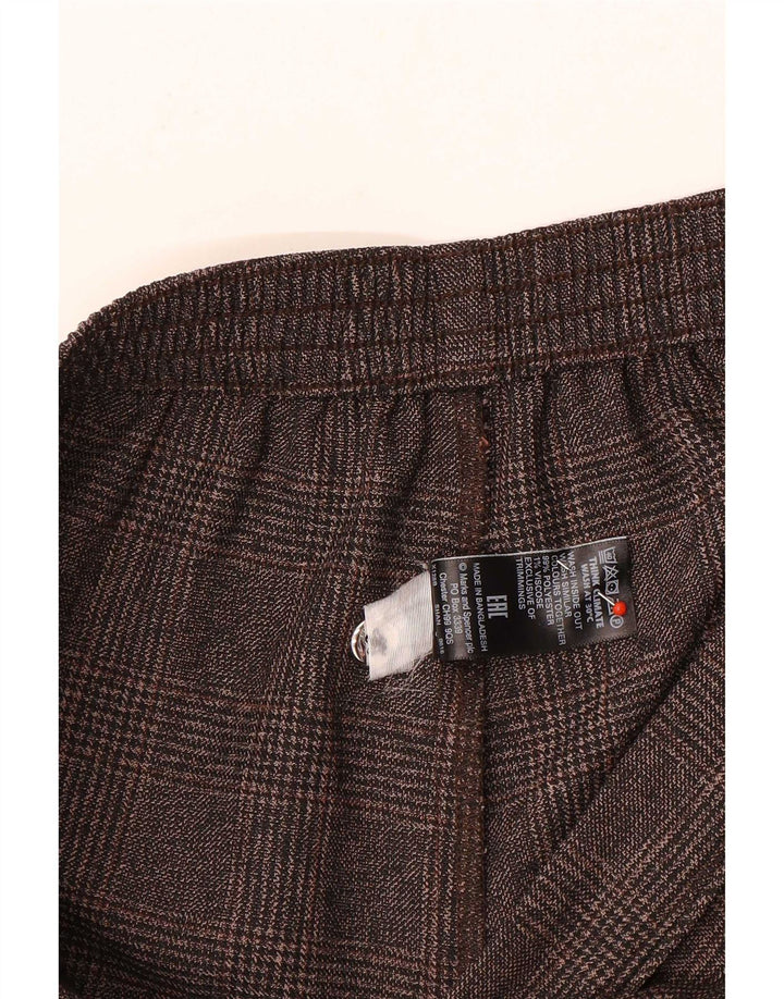 Marks & Spencer Pantalon court pour femme UK 12 Medium W28 L24 Gris