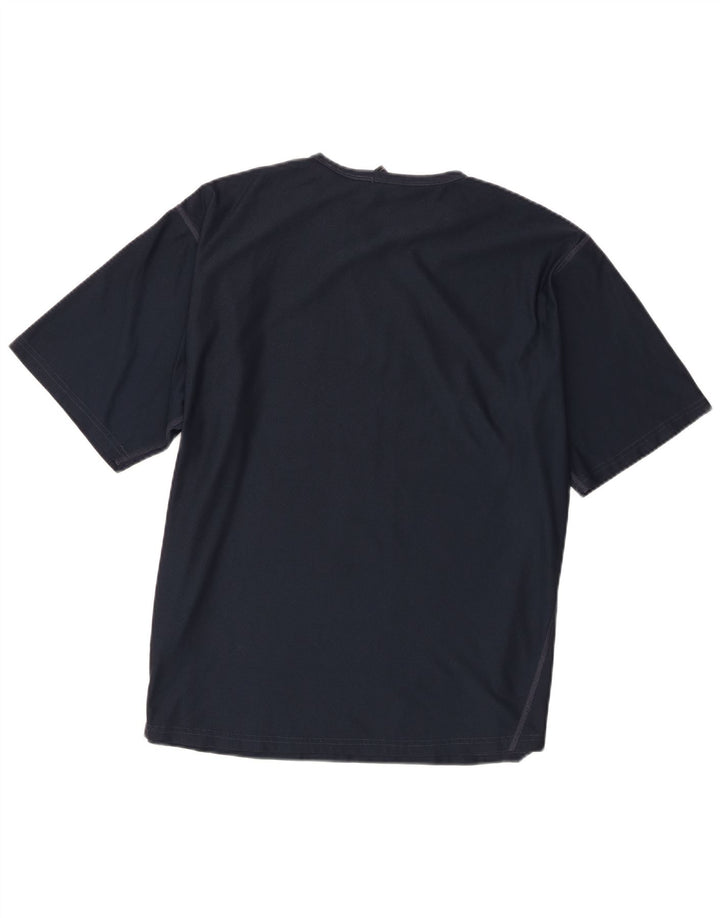 Nike T-shirt pour homme UK 42/44 Large Bleu marine Polyester