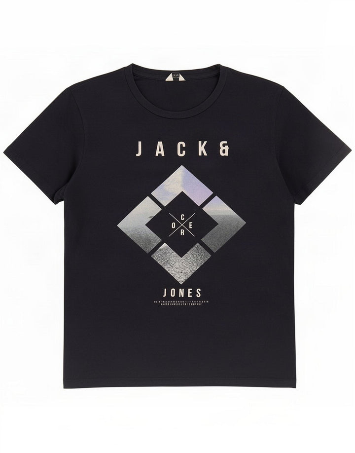 Jack & Jones T-shirt graphique pour homme Noir moyen