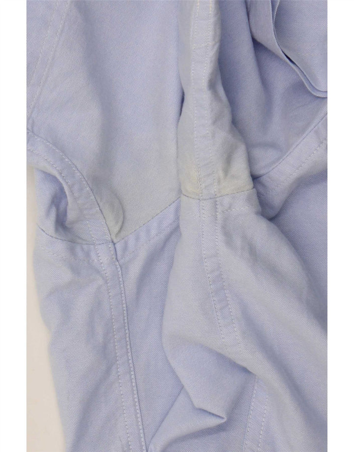 Gant Chemise à manches courtes pour hommes, coupe régulière, taille 39, bleu moyen, coton