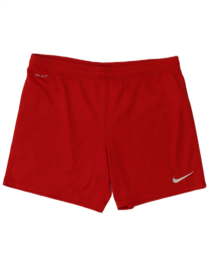 Nike Short de sport Dri Fit pour homme en polyester rouge moyen