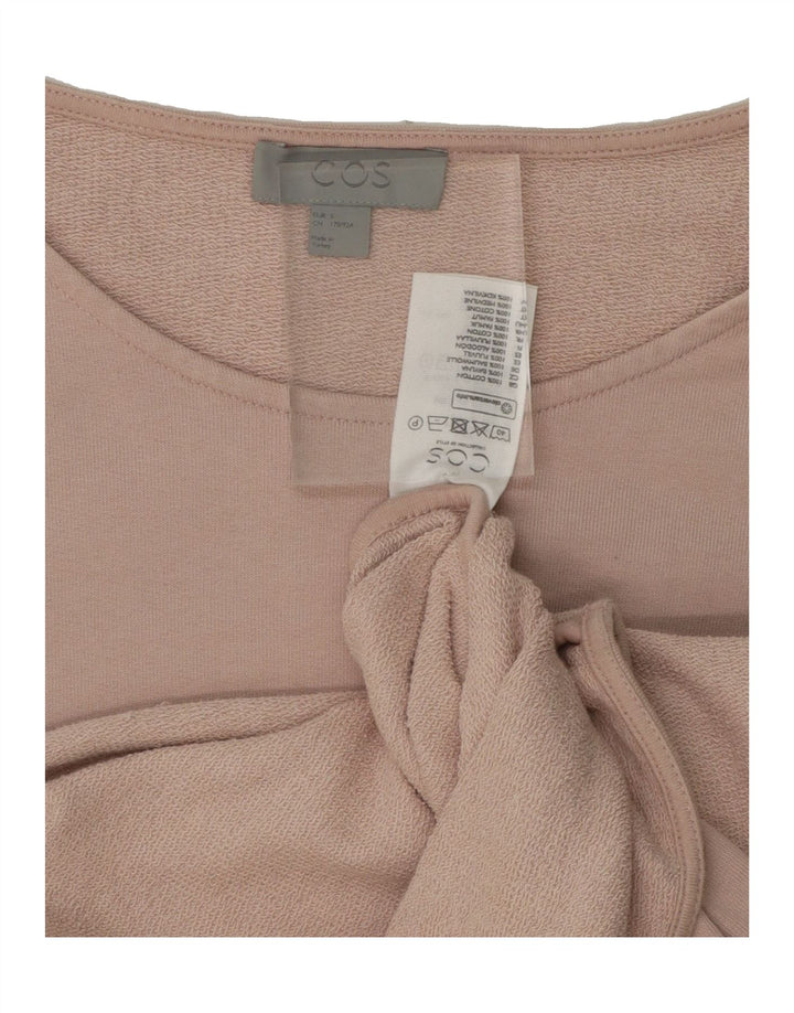 COS Womens Top Long Sleeve UK 10 Small Pink Cotton Vintage Cos and Second-Hand Cos from Messina Hembry 