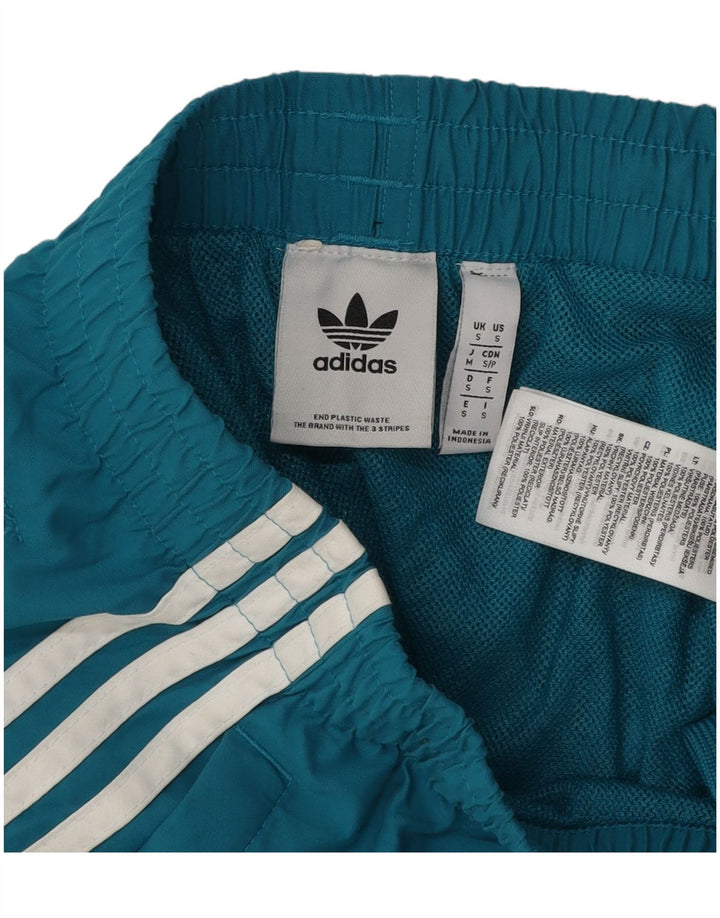 Adidas Short de sport pour femme UK 8 Petit Bleu Polyester