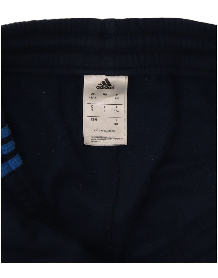 ADIDAS Pantalon de survêtement pour homme UK 42/44 Large Bleu marine Coton