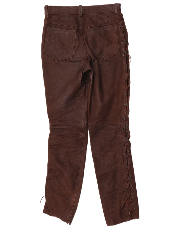 Pantalon Slim en Daim Pantera Homme W31 L31 Cuir Marron