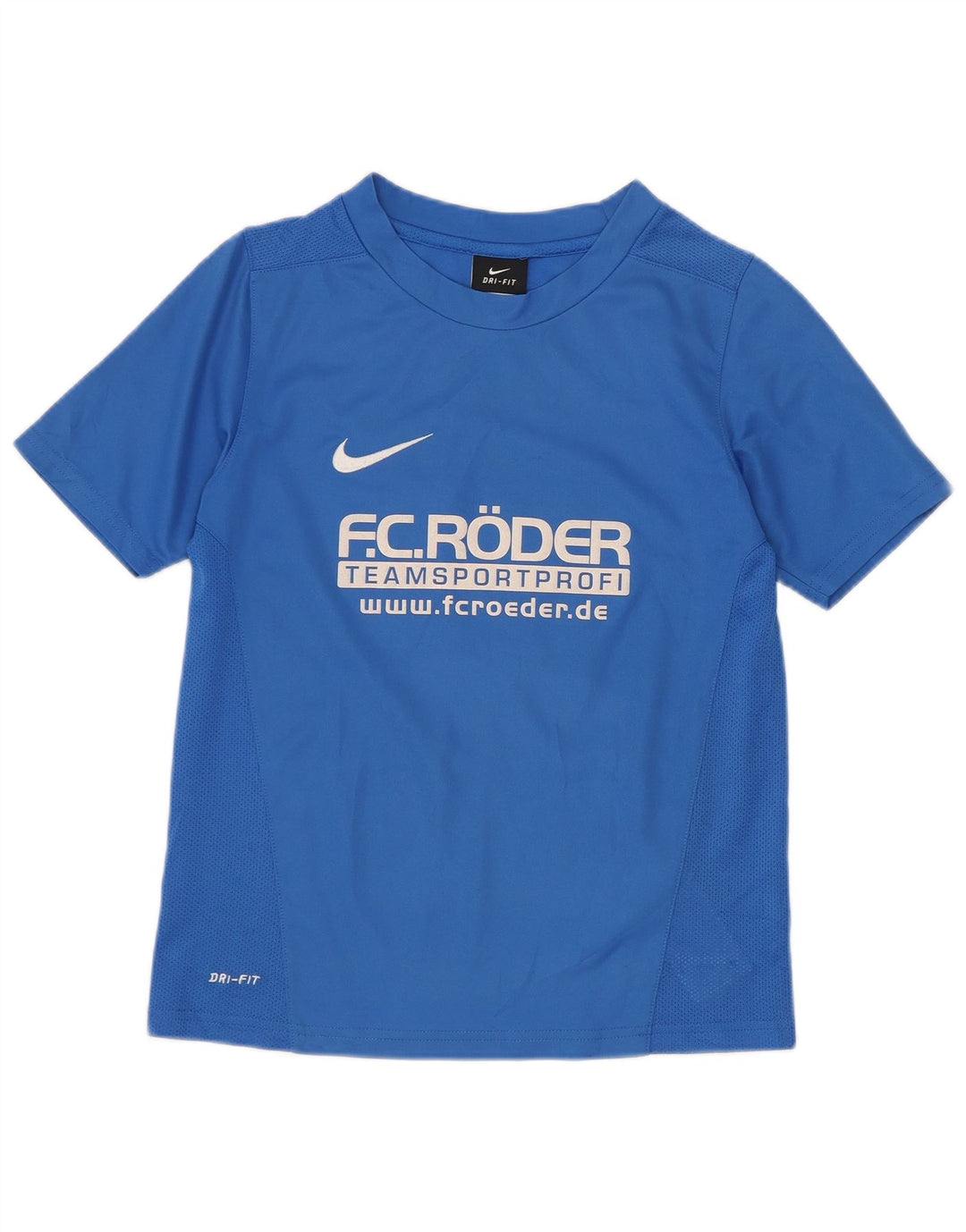 NIKE Garçons Dri Fit Graphic T-Shirt Top 6-7 ans XS Bleu Polyester