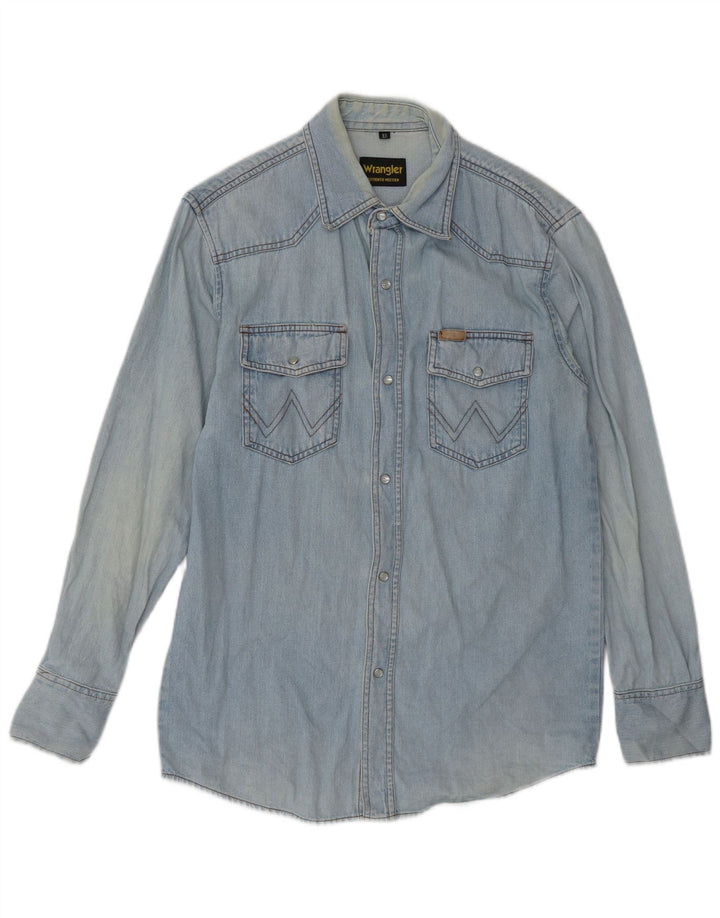 Wrangler Chemise en Jean Homme XS Bleu Coton