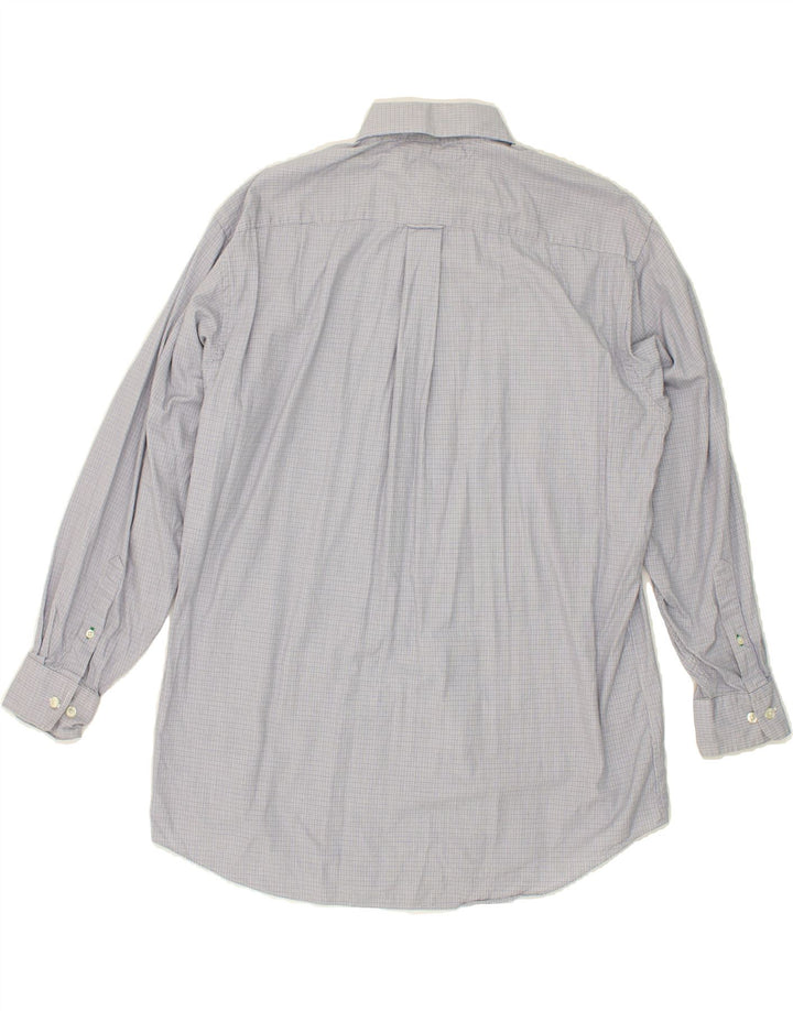 TOMMY HILFIGER Mens Shirt Size 15 1/2  Medium Blue Check Cotton Vintage Tommy Hilfiger and Second-Hand Tommy Hilfiger from Messina Hembry 
