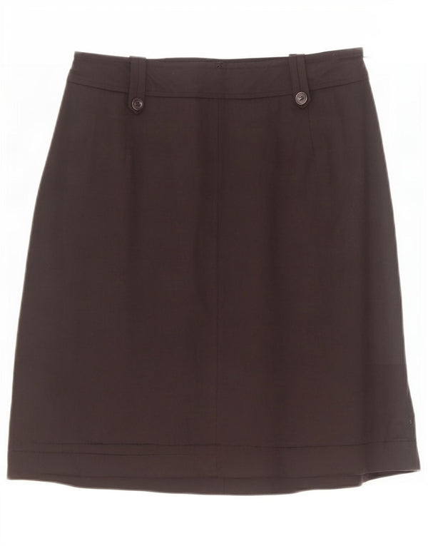 Marella Womens Straight Skirt UK 10 Small W30 Black Cotton