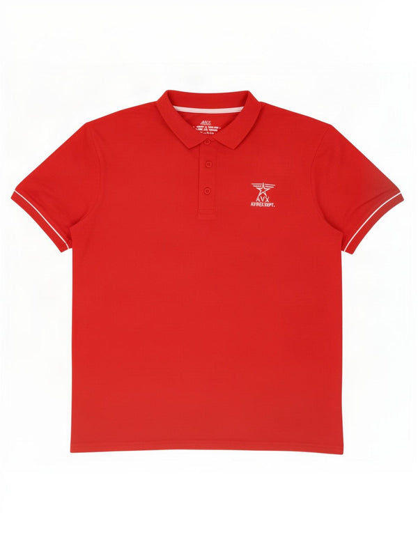 Avirex Polo Femme UK 18 XL Rouge Coton