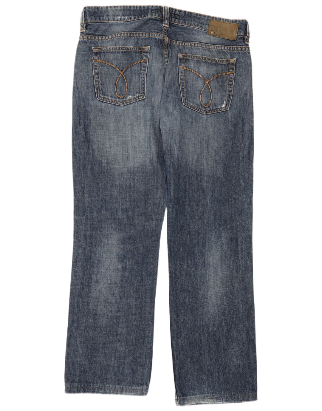 Calvin Klein Jean droit vieilli W34 L28 pour homme Bleu