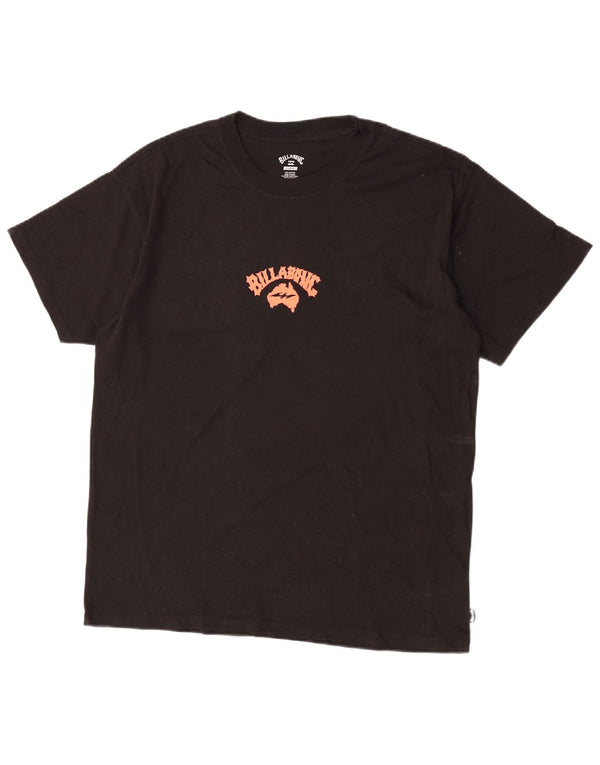 Billabong Mens Graphic T-Shirt Top Large Noir Coton