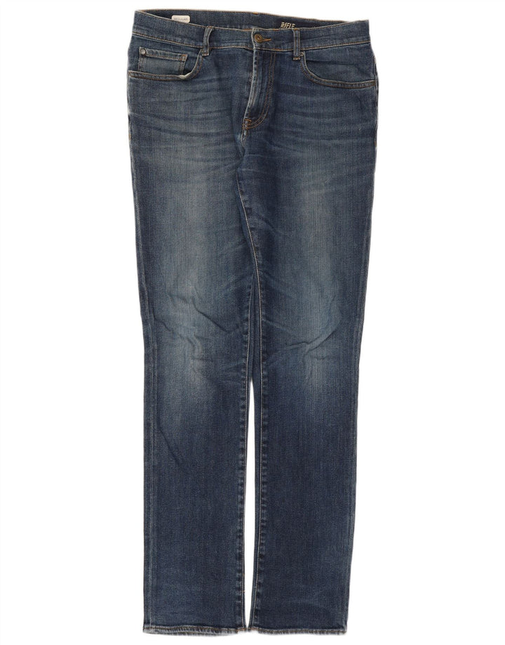 Rifle Jean droit régulier pour hommes W33 L33 bleu coton