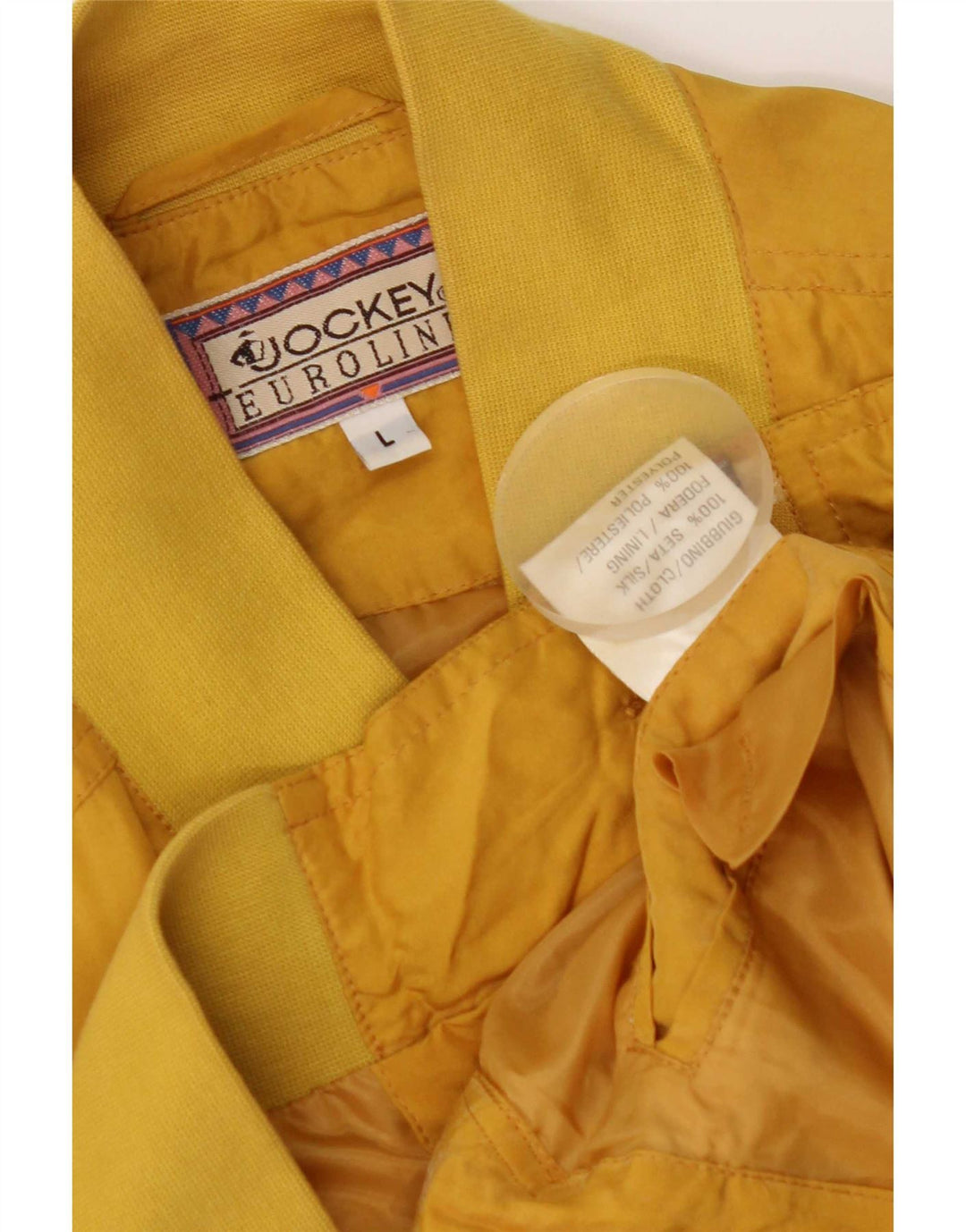 Jockey Veste Bomber Homme UK 40 Grande Soie Jaune