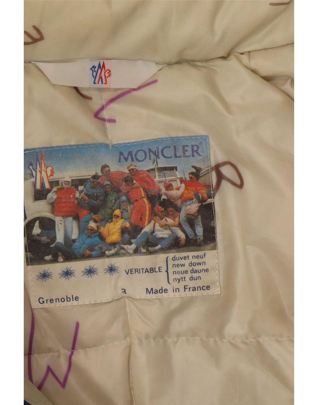 Moncler Veste matelassée à capuche pour homme Taille 3 Grand Bleu Polyamide