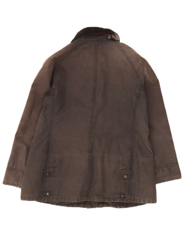 Barbour Veste en coton ciré pour femme UK 14 Large Gris
