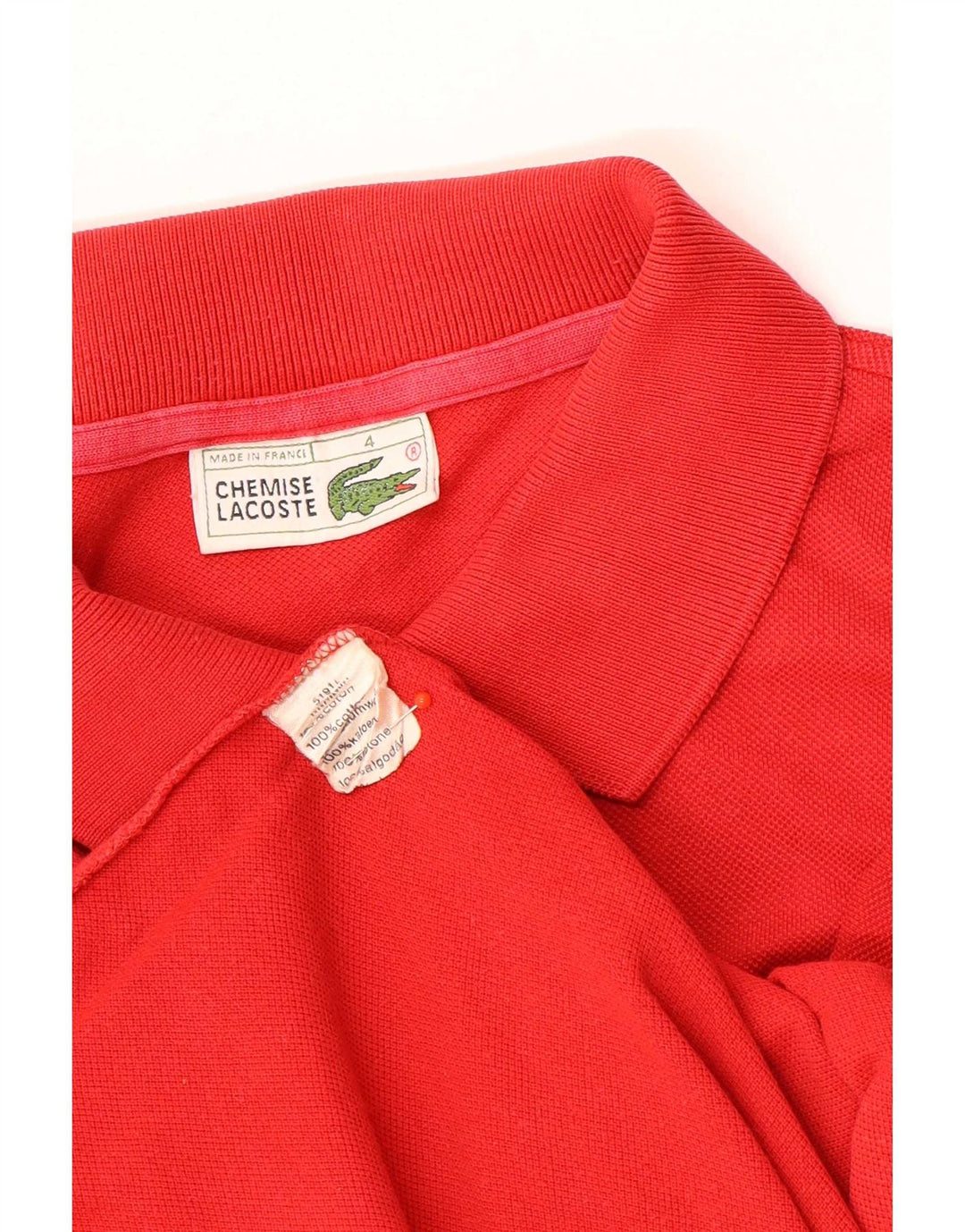Lacoste Polo Homme Taille 4 Rouge Moyen