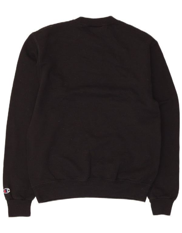 Champion Sweat-shirt coupe régulière pour femme UK 10 Petit coton noir
