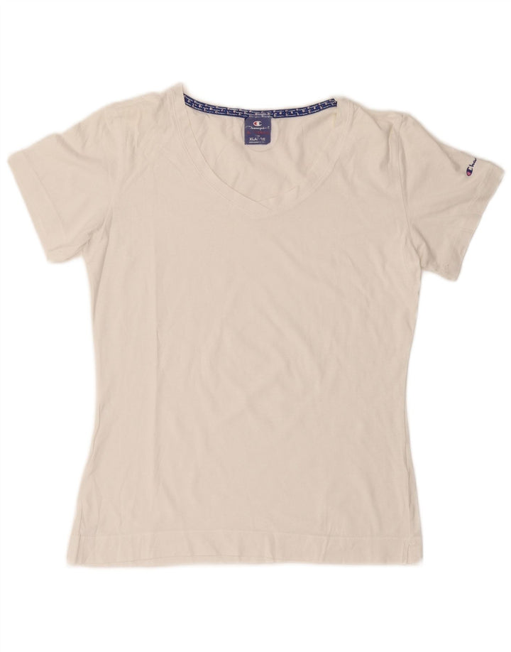 CHAMPION T-Shirt Femme UK 18 XL Blanc