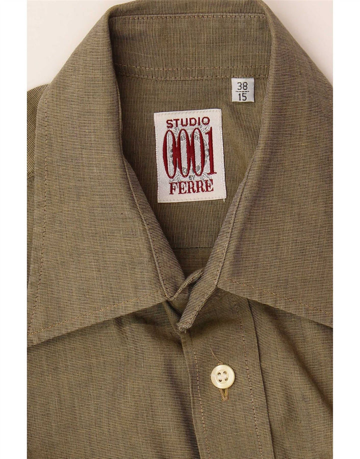 Ferre Chemise Homme Taille 38 15 Kaki Moyen