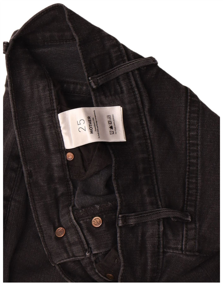 Jeans Slim Femme Mother W25 L27 Coton Noir