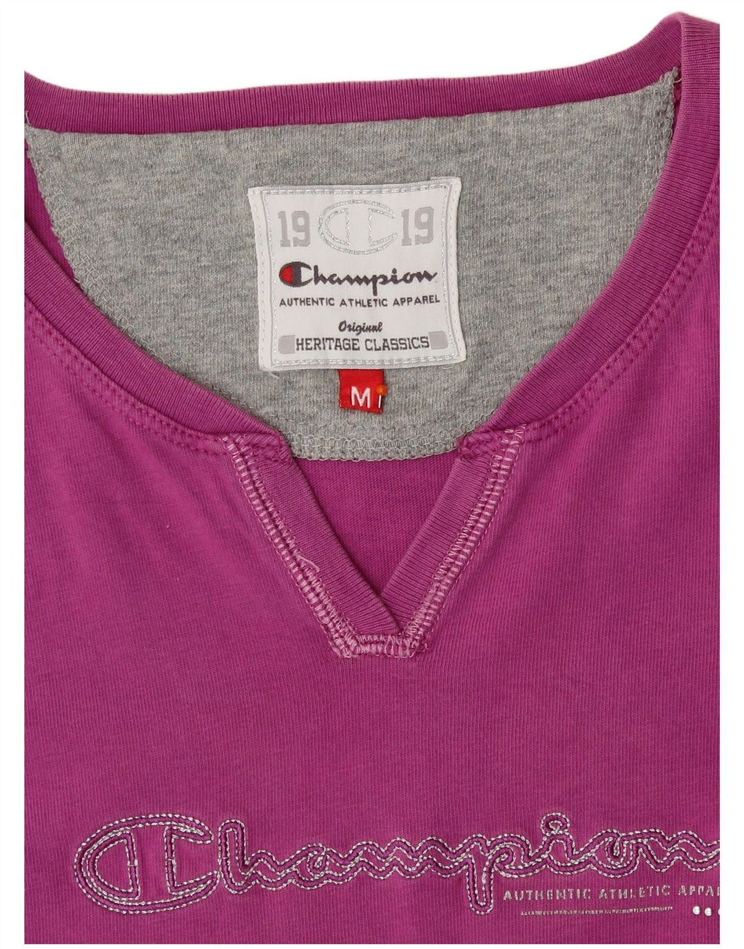 CHAMPION T-Shirt Graphique Femme UK 12 Rose Moyen