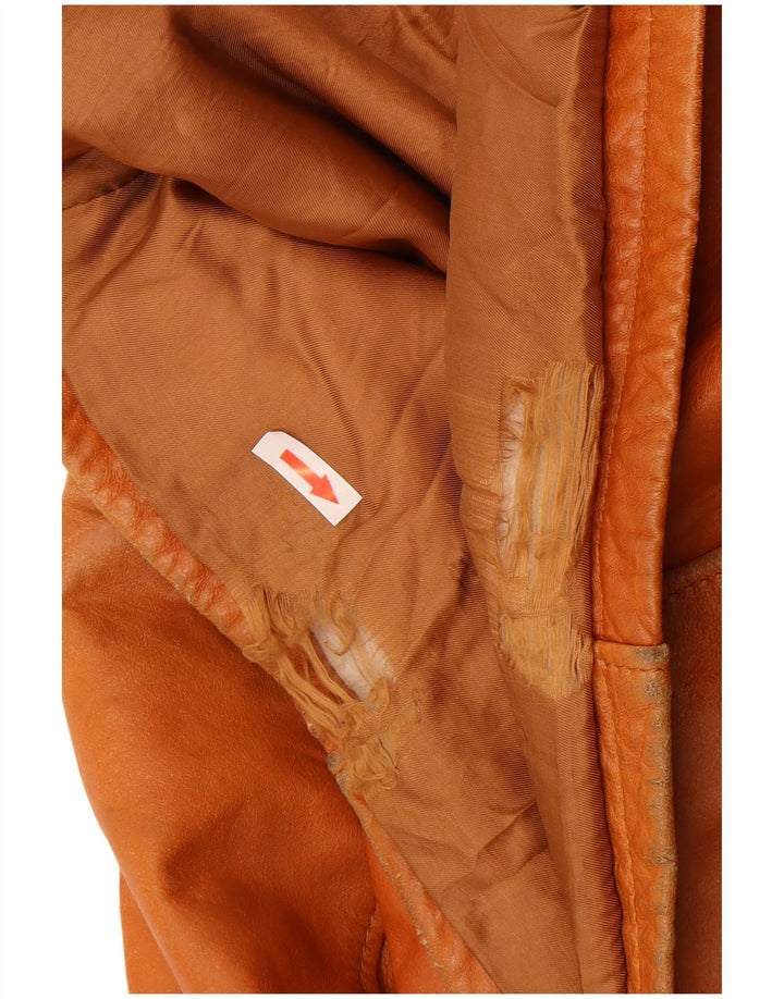 Desi Veste en cuir pour homme IT 52 XL Cuir marron