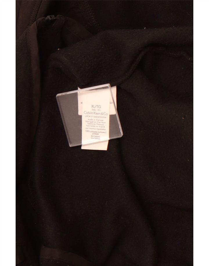 Calvin Klein Veste polaire pour homme UK 42 XL Noir Polyester