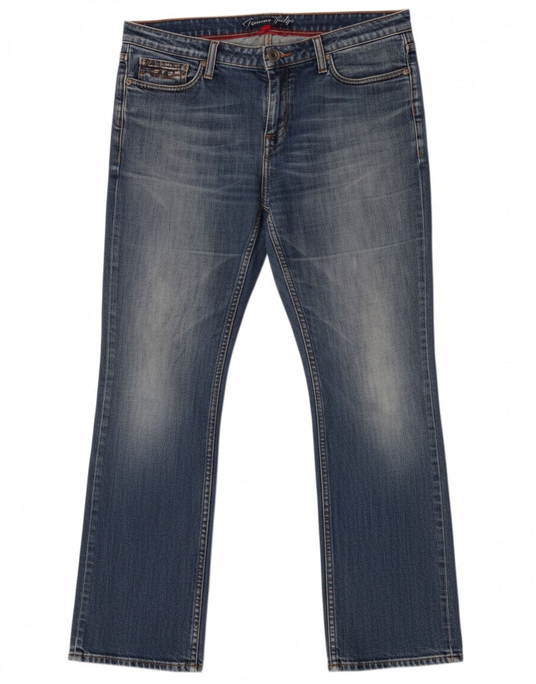 Tommy Hilfiger Jean droit femme W32 L30 bleu coton