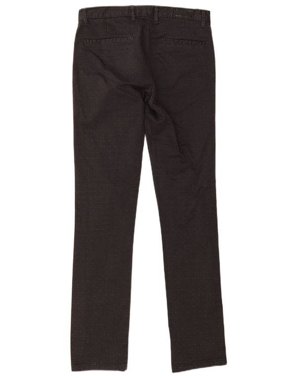 Zara Pantalon Chino Slim Homme EU 36 XS W29 L32 Coton Noir