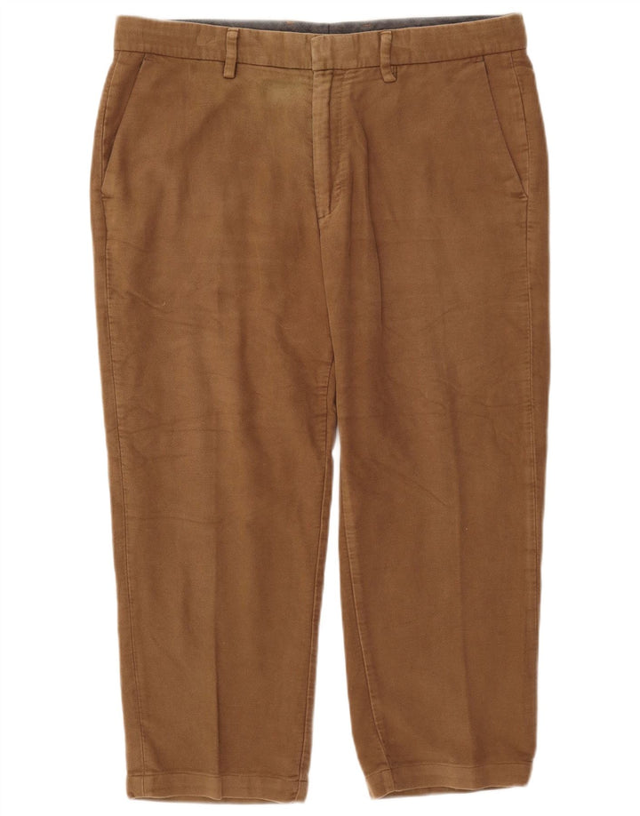 Marks & Spencer Pantalon Capri Regular Homme W36 L23 Coton Beige