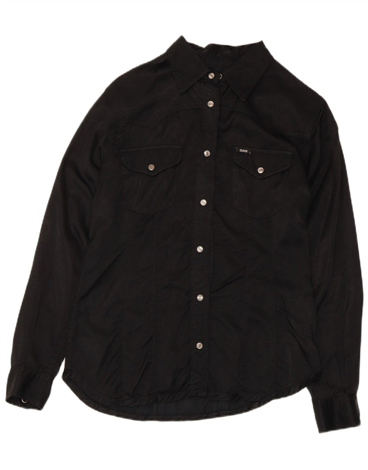 Chemise Femme Gas UK 12 Medium Noir Viscose