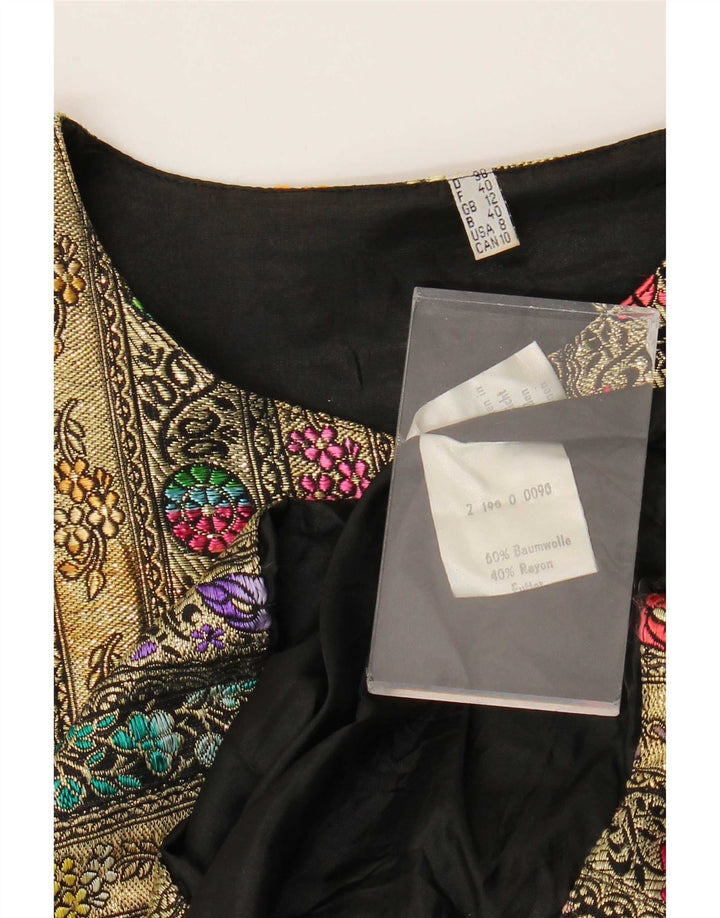 vintage Femmes 5 Bouton Blazer Veste UK 12 Moyen Multicolore Floral