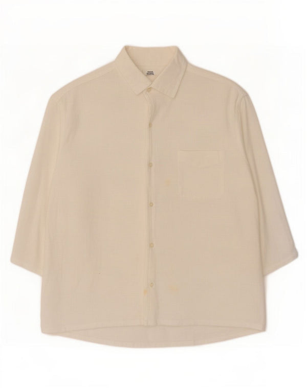 Trussardi Surchemise À Manches 3/4 Grand Blanc Homme