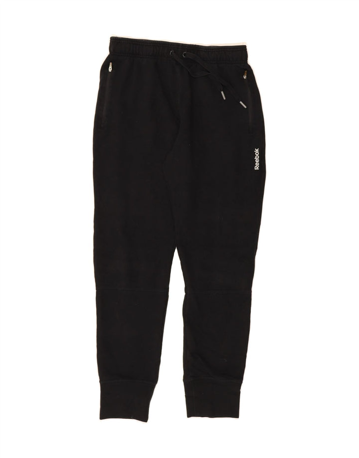 REEBOK Mens Tracksuit Trousers Joggers Small  Black Cotton Vintage Reebok and Second-Hand Reebok from Messina Hembry 