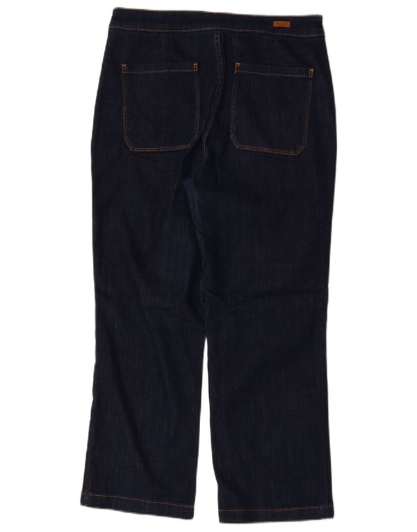 Massimo Dutti Jean court pour femme EU 40 Medium W30 L25 Bleu marine Coton