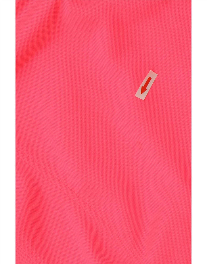 Zara Pull à capuche zippé surdimensionné pour femme UK 14 Polyester rose moyen