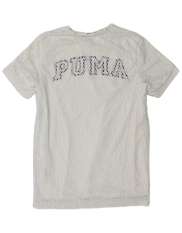 Puma T-Shirt Graphique Homme Petit Blanc Polyester