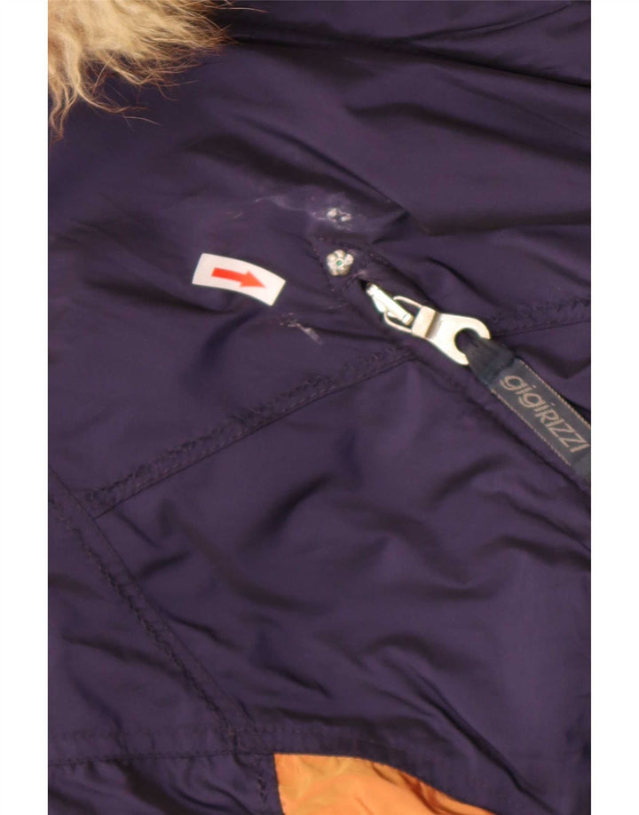 Gigi Rizzi Veste coupe-vent pour femme IT 42 Bleu marine moyen Colourblock